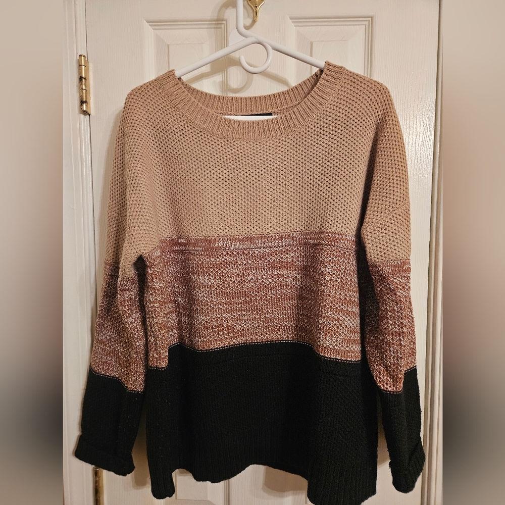 Elegant Colorblock Women's Sweater